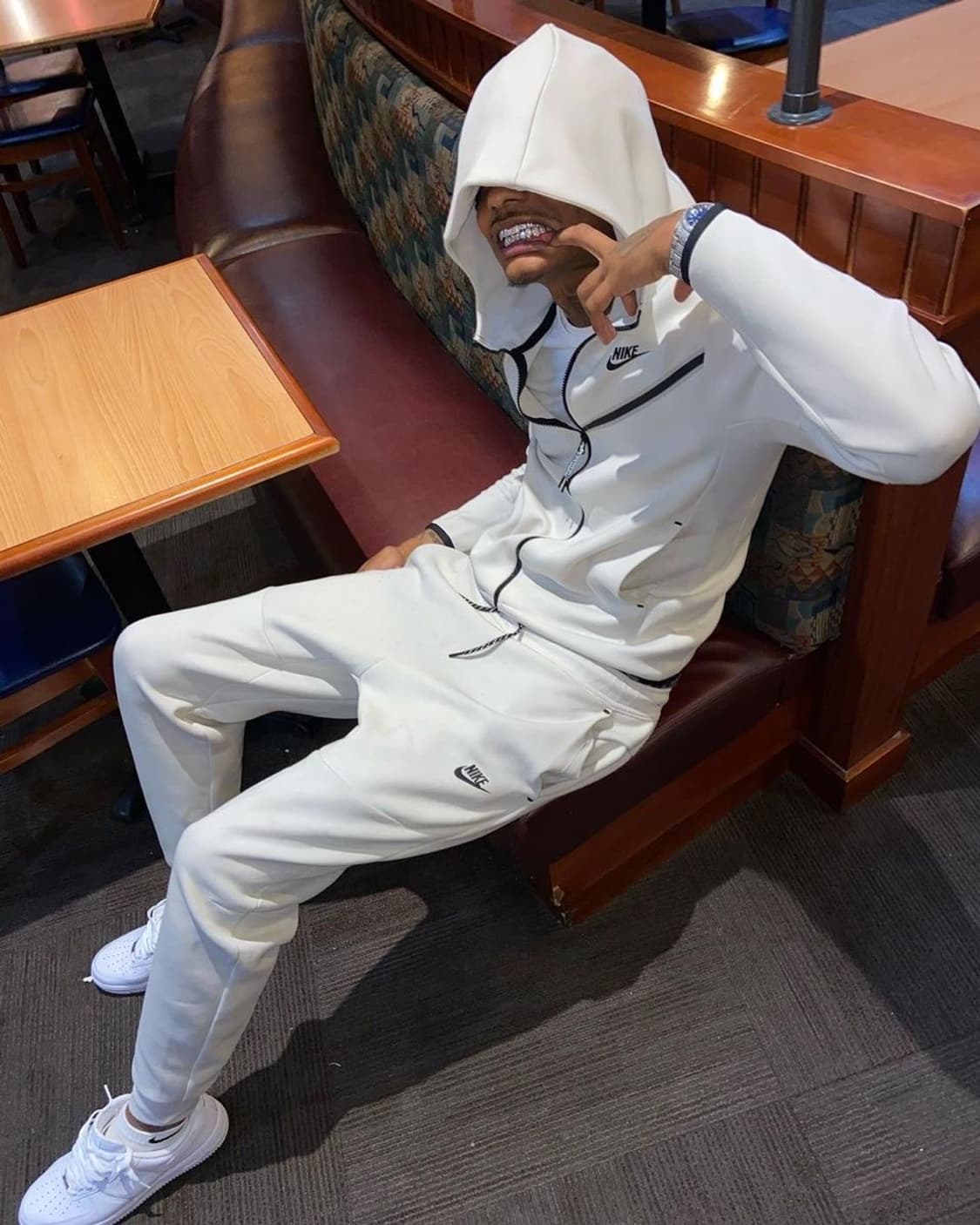 나이키 테크팩/플리스 흰색 s 상품이미지6