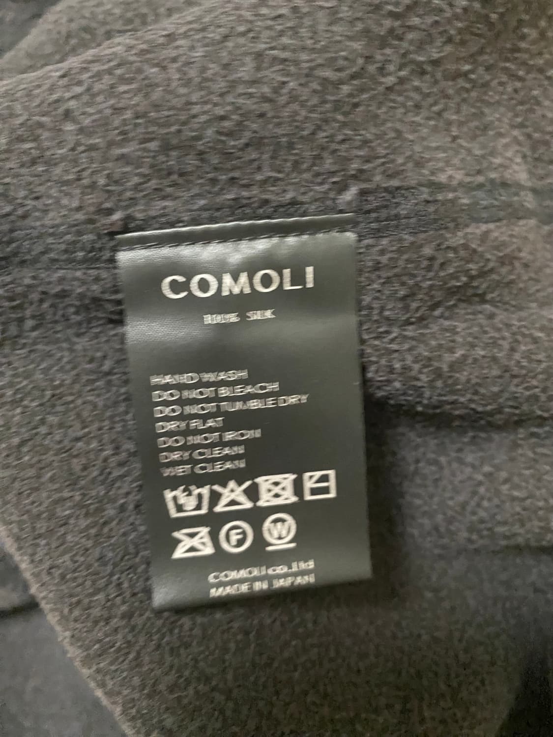 26ss 코모리 실크 플리스 크루넥 2사이즈 상품이미지3