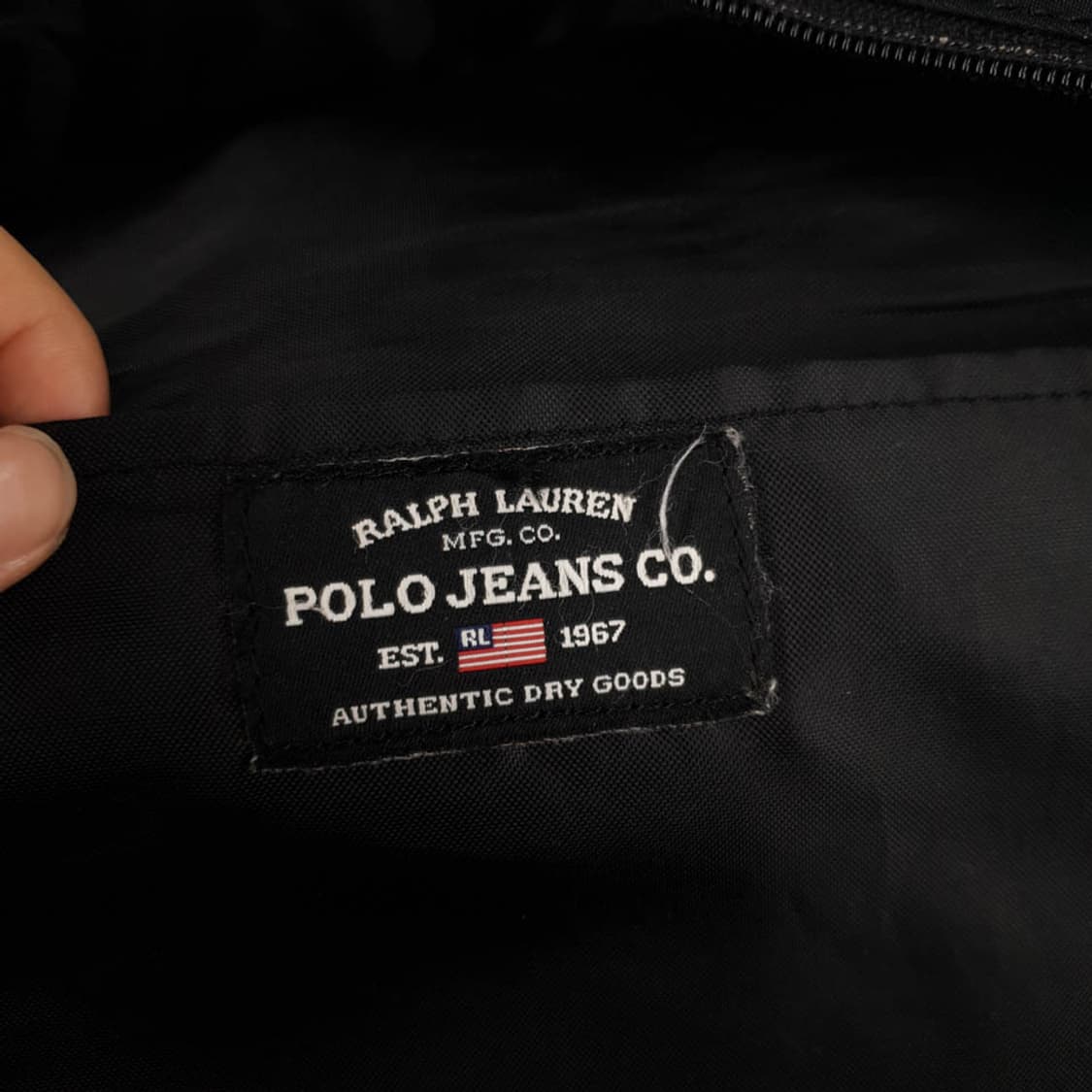 폴로랄프로렌 폴로진스 블랙 윈도우 퀼팅 백팩 가방 상품이미지10