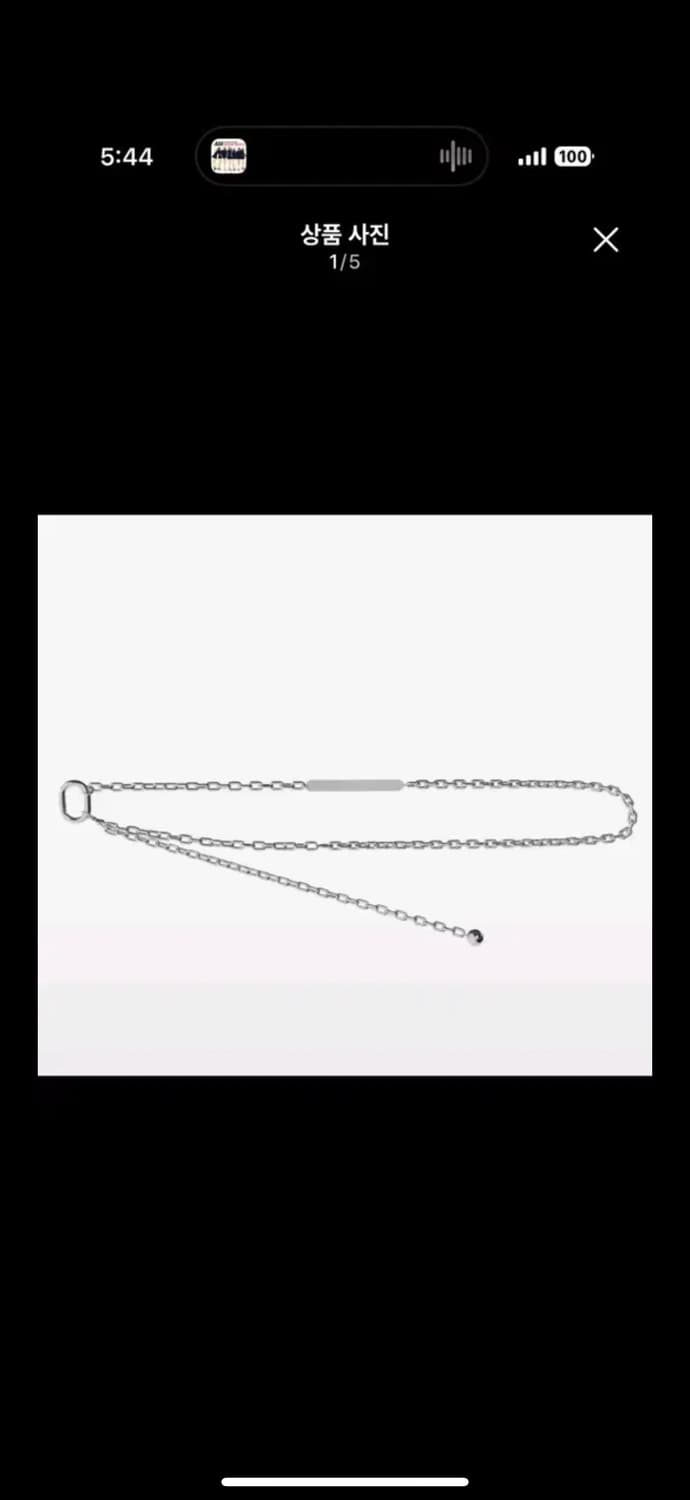 트리밍버드 메탈 체인 벨트 상품이미지1