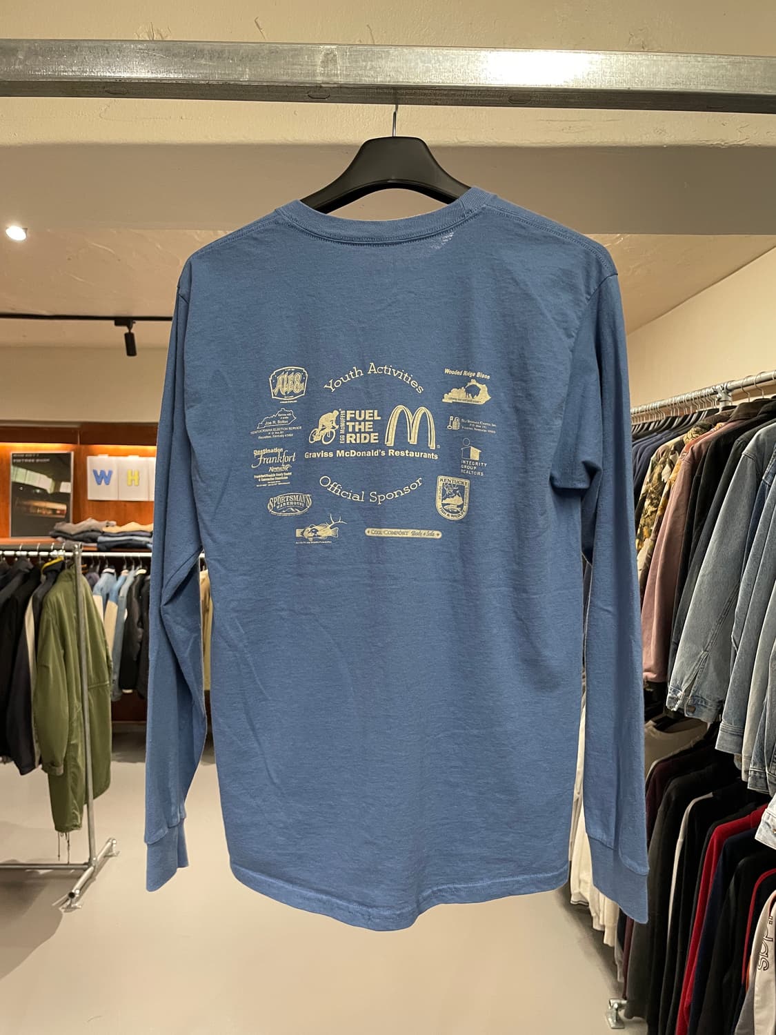 빈티지 롱슬리브 티셔츠(블루)   상품이미지10