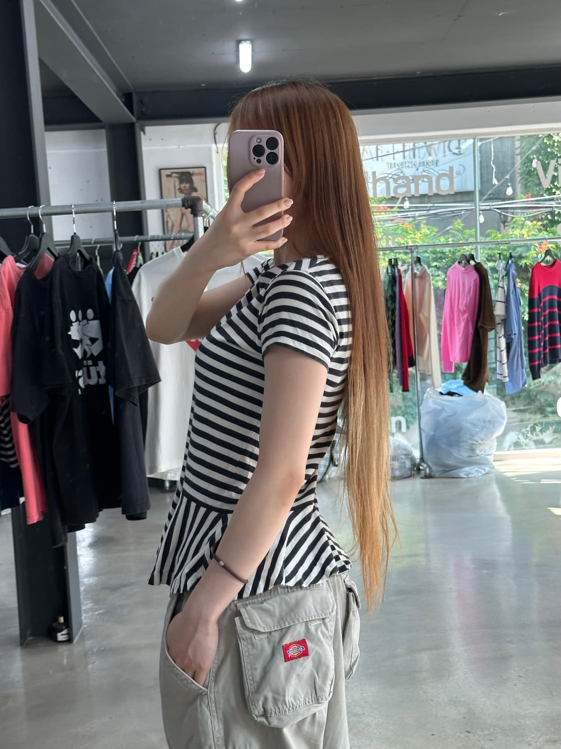 폴로랄프로렌 스트라이프 프릴 반팔티 상품이미지4
