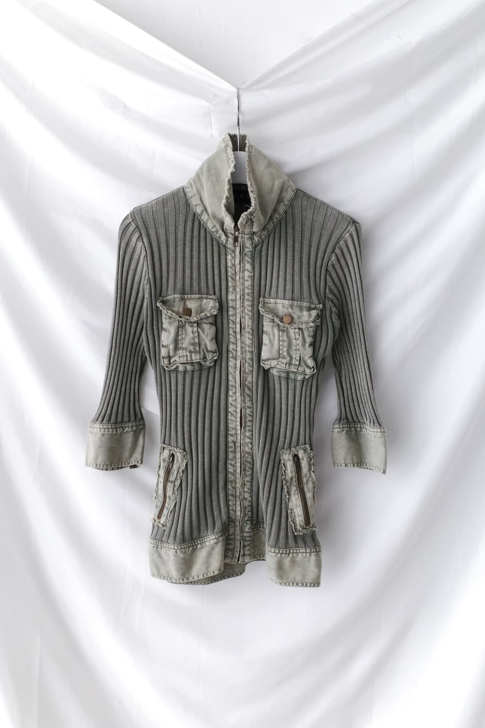 washing knit zip up  상품이미지1