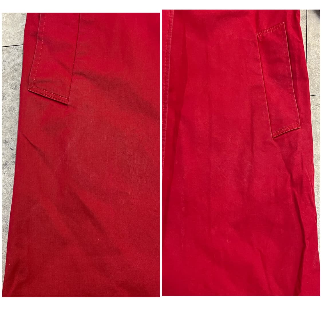 닥스 트렌치 코트 레드 #csz3020 상품이미지6