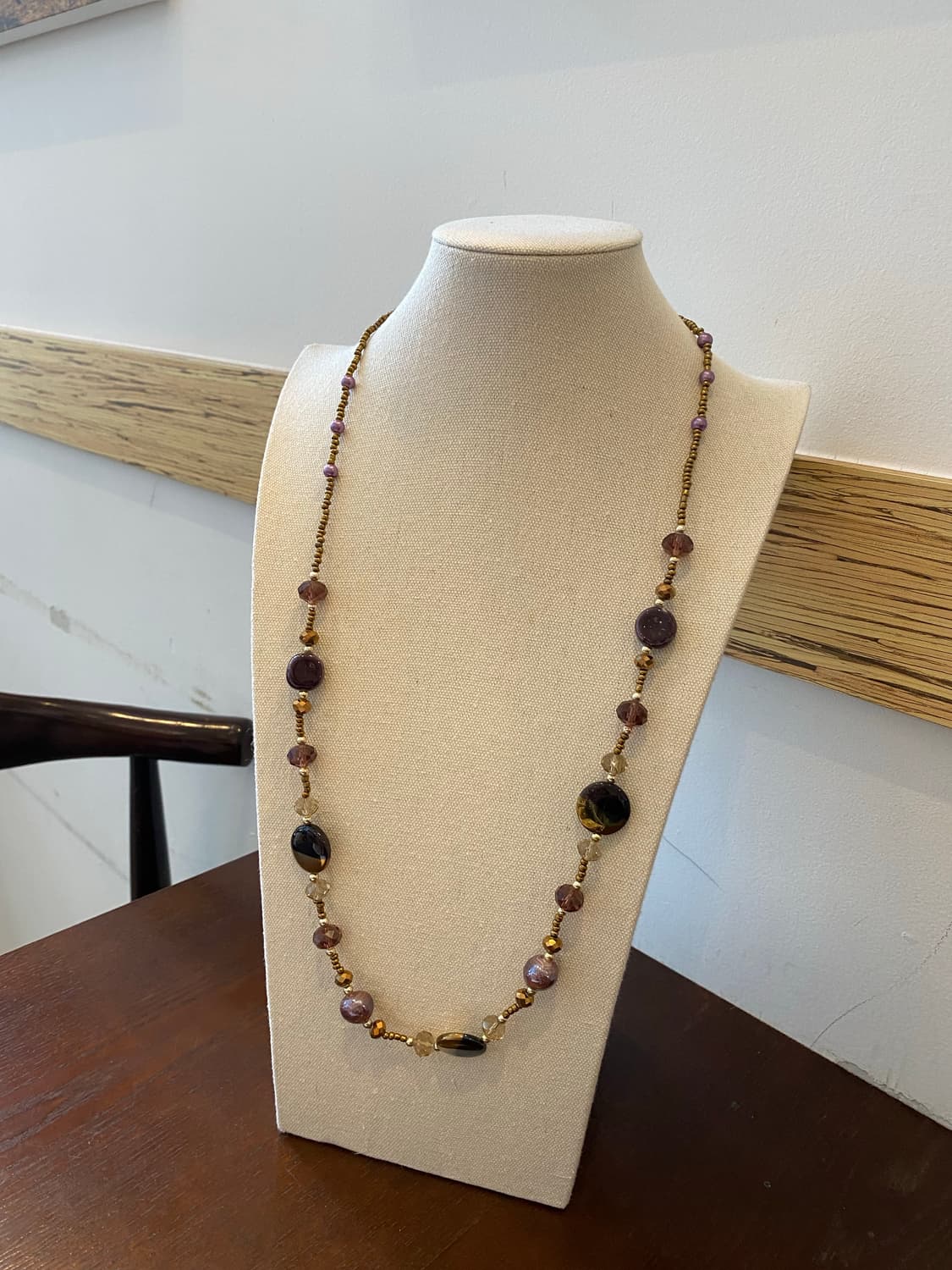 빈티지 비즈 롱 목걸이 상품이미지4