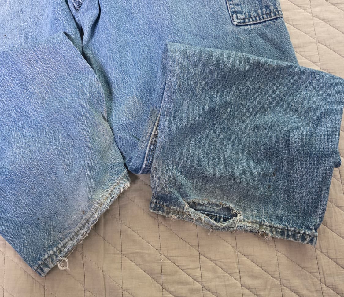 [42X34] 00s 칼하트 더블니 B273DST 데님팬츠 트래쉬 B13 상품이미지9