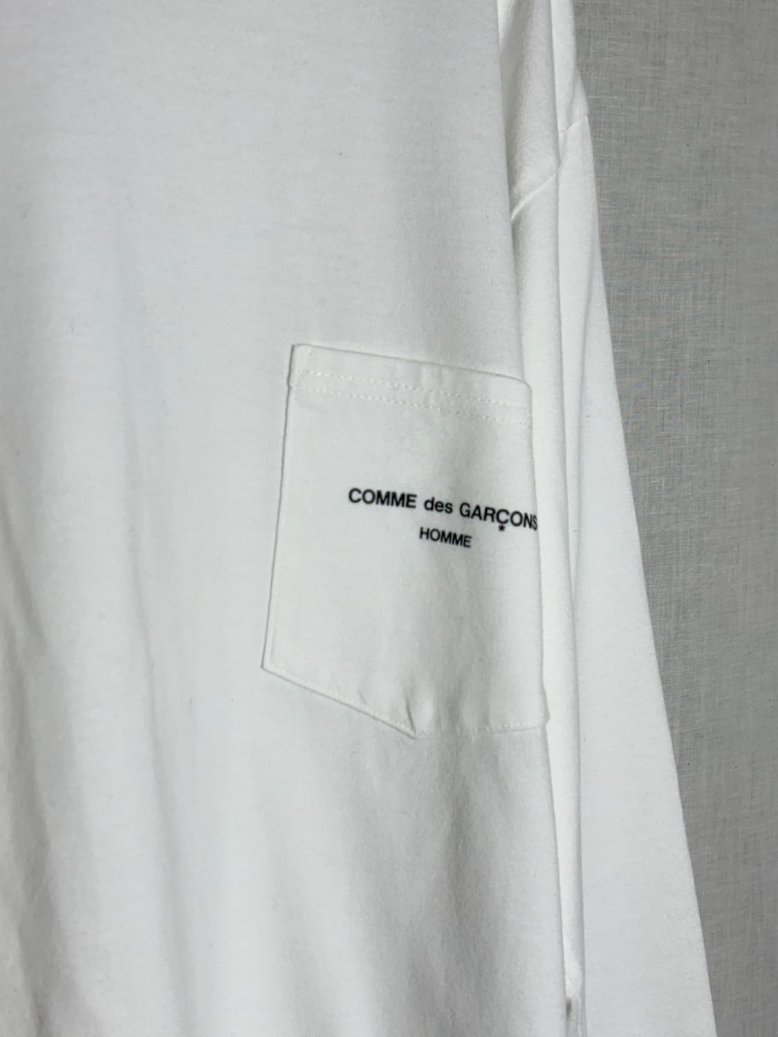 [S] 꼼데가르송 옴므 롱슬리브 티셔츠 상품이미지2