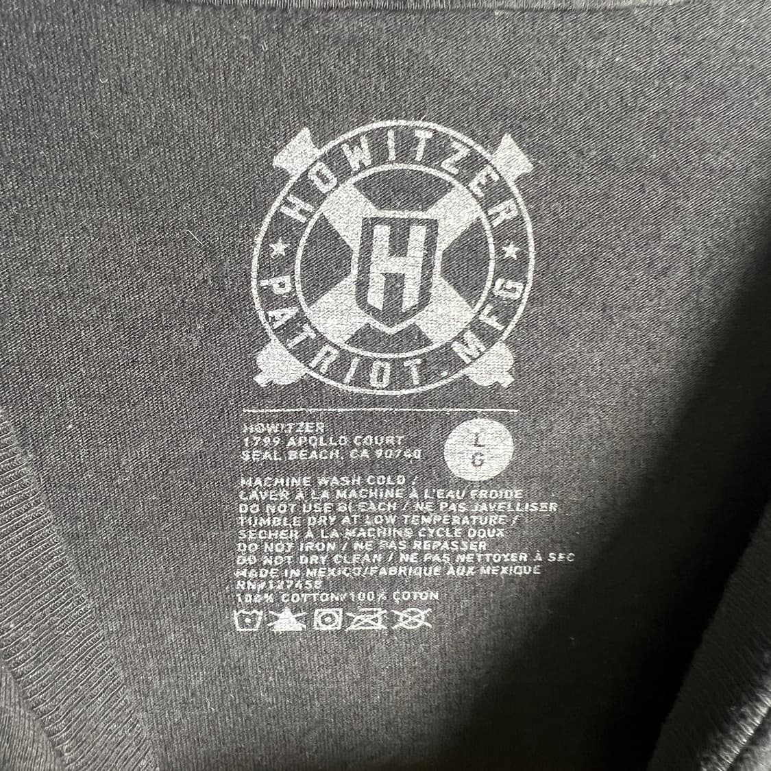 jpn vtg howitzer 데스 딜러 스컬 그래픽 반팔 티셔츠 L 상품이미지4