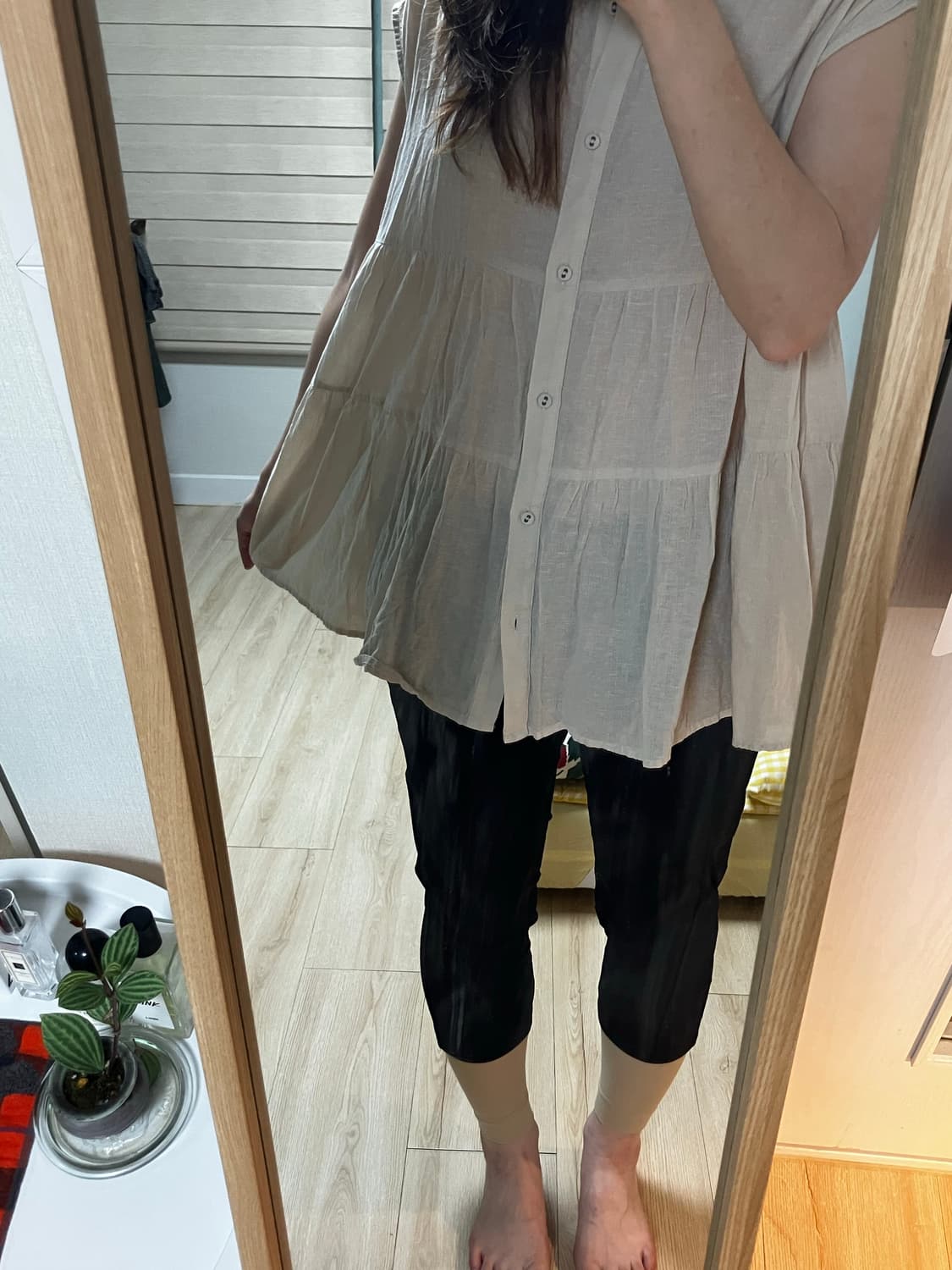 Vintage beige blouse 상품이미지2