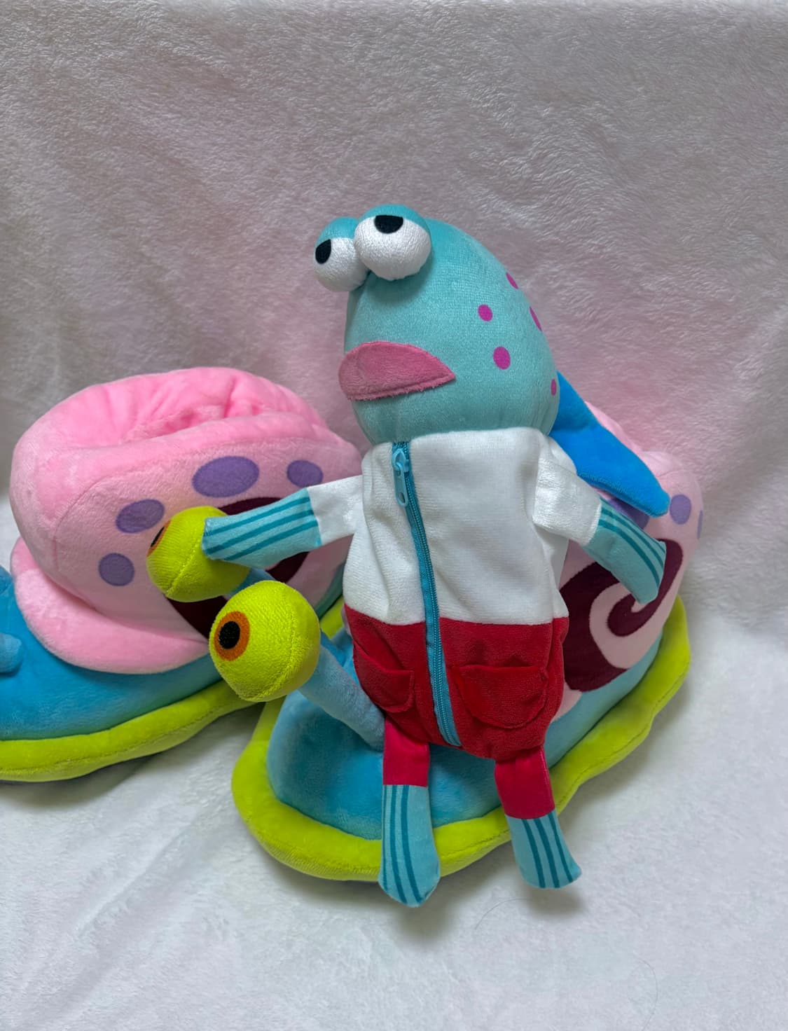 스폰지밥 달팽이 핑핑이 겨울 슬리퍼 털 슬리퍼 상품이미지5