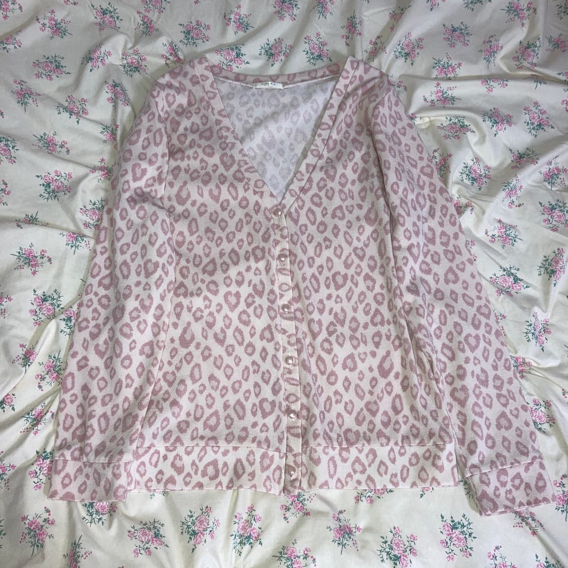 리즈리사 리본 레이스 퍼 슬리브+호피 가디건 코디세트 히메갸루 핀터레스트 상품이미지8