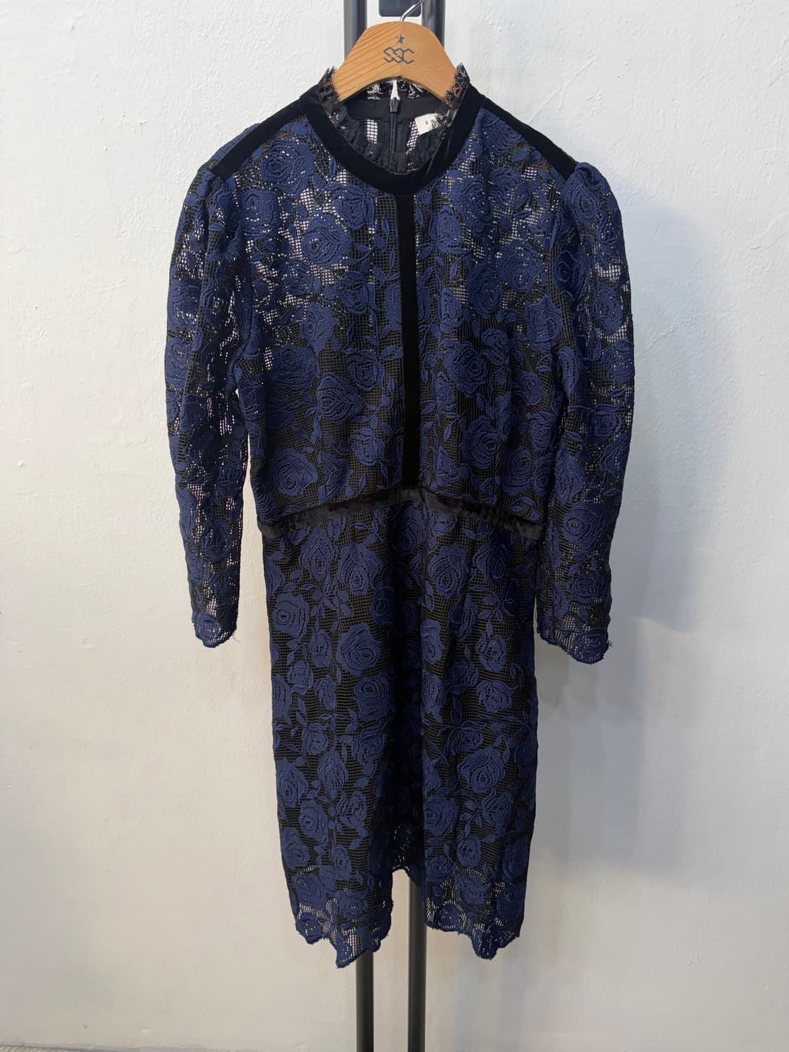 정품) 산드로 여성 레이스 플라워 원피스 3 상품이미지1