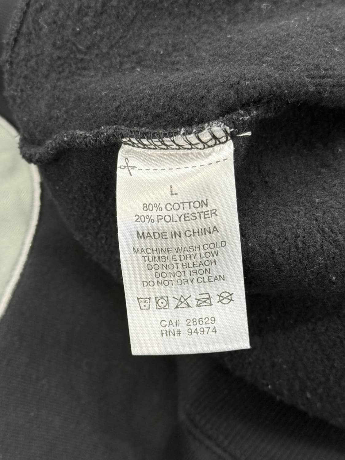 스투시 레터맨 크루넥 블랙 스웨트 셔츠 상품이미지9