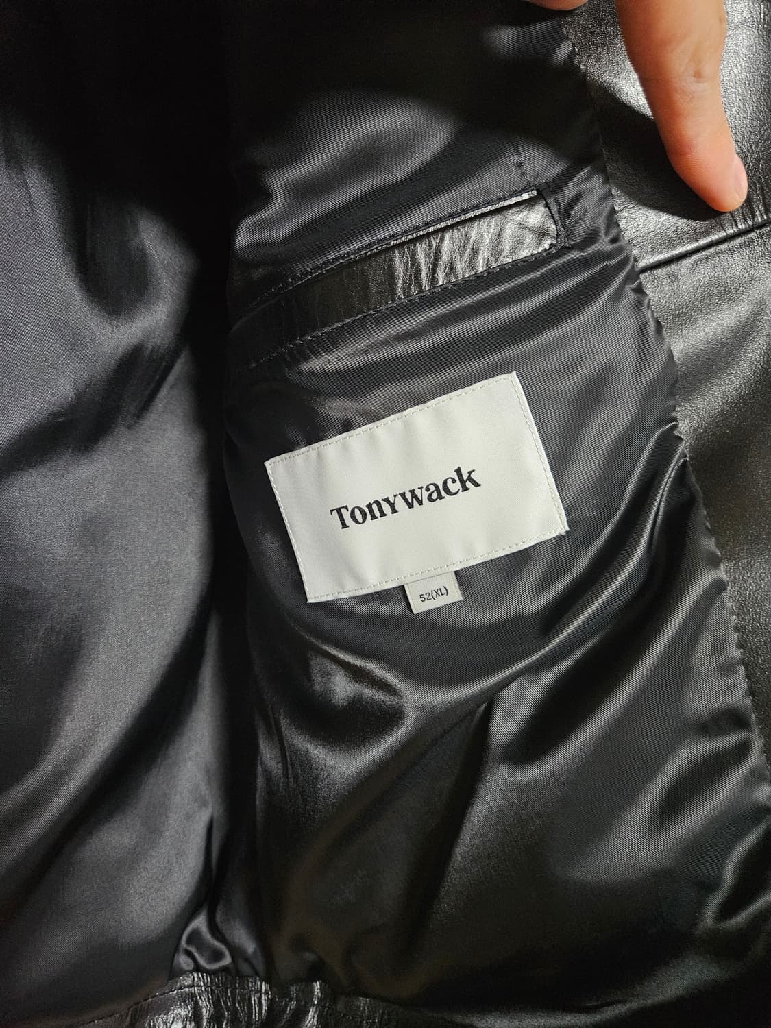 토니웩 카프 레더 자켓 XL 상품이미지7