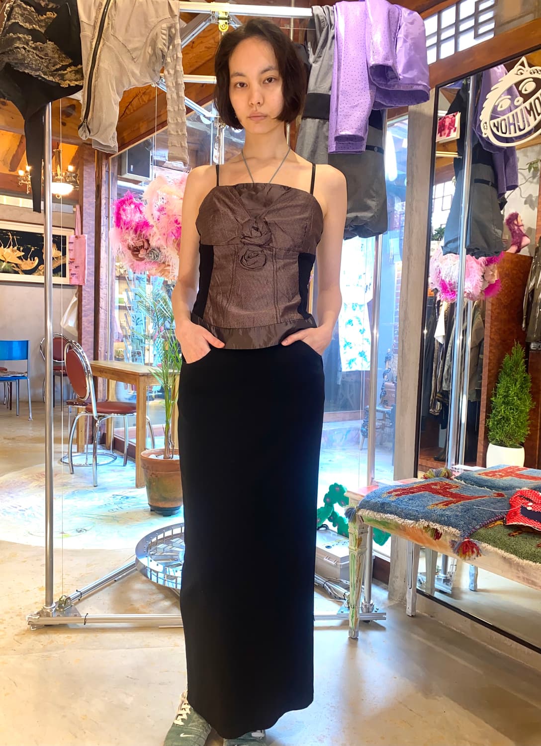Y’s yohji yamamoto fitted jersey skirts 상품이미지2
