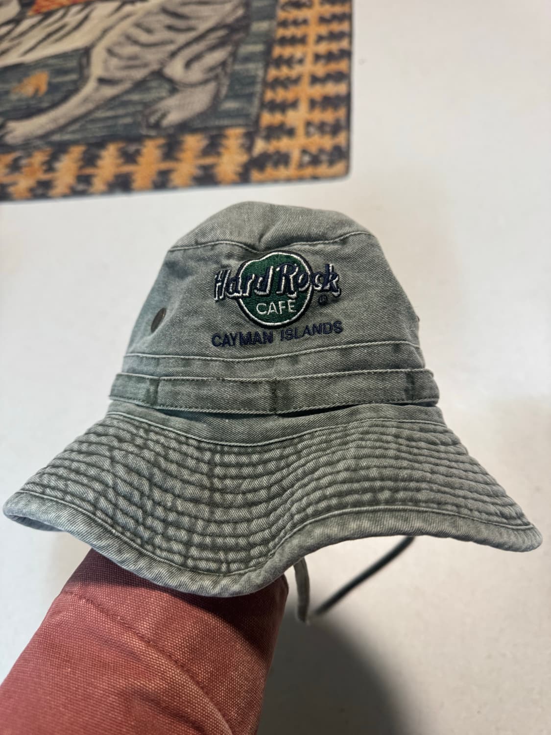 하드락카페 빈티지 워싱 버킷햇 상품이미지1