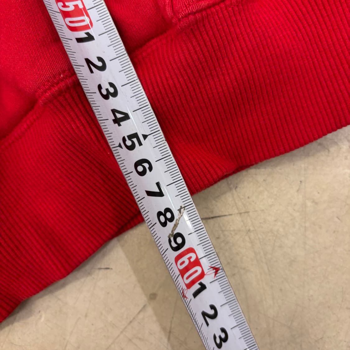 페라리 스몰로고 레드 후드집업 상품이미지4