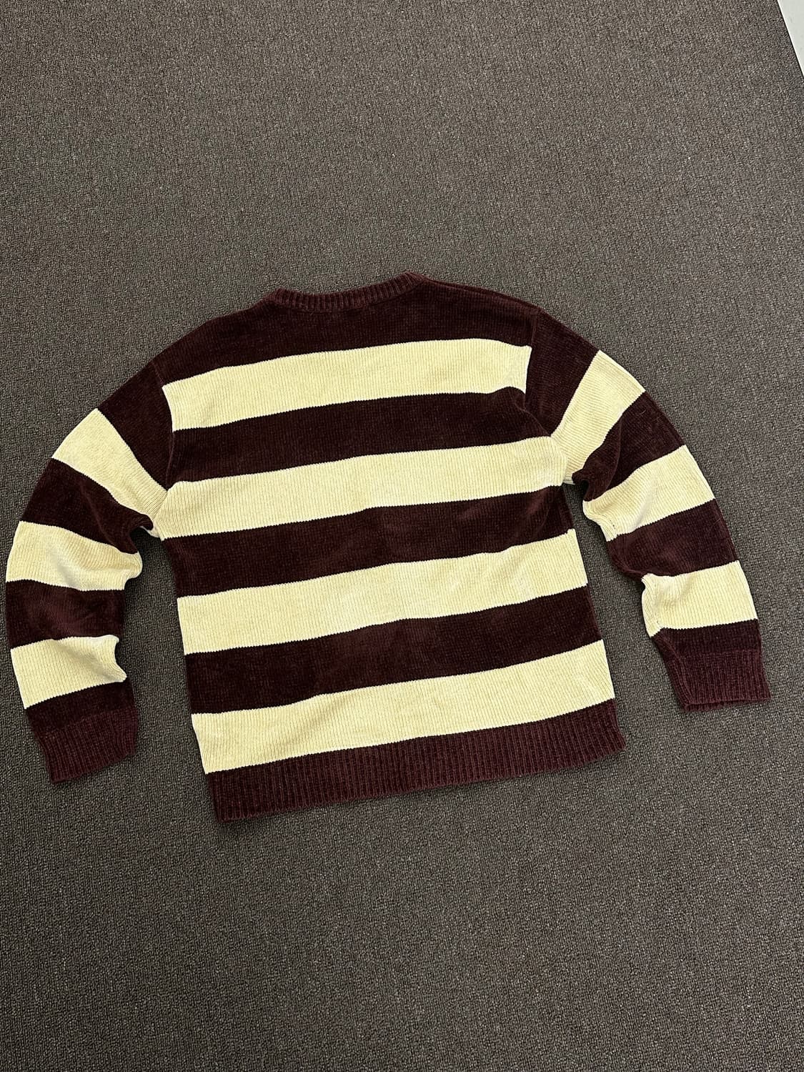 XL)PLUS ONE 빈티지 스트라이프 혼방 스웨터 상품이미지5