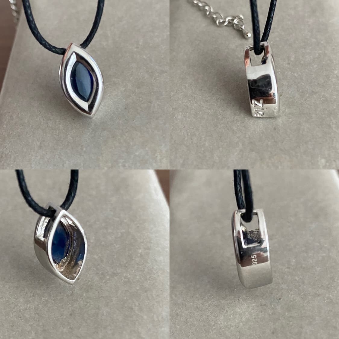 마키즈 형태 실버 펜던트 목걸이 상품이미지4