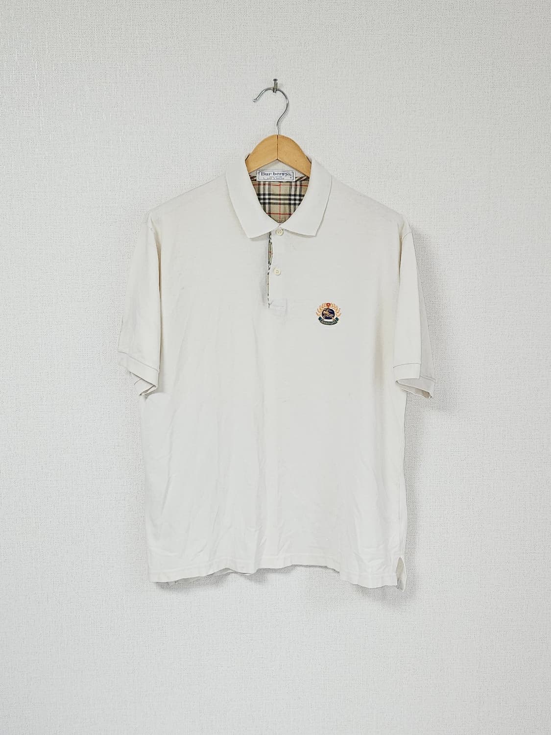 버버리 정품 BURBERRY 폴로 반팔 카라티 피케티 클래식 빈티지 L 상품이미지1