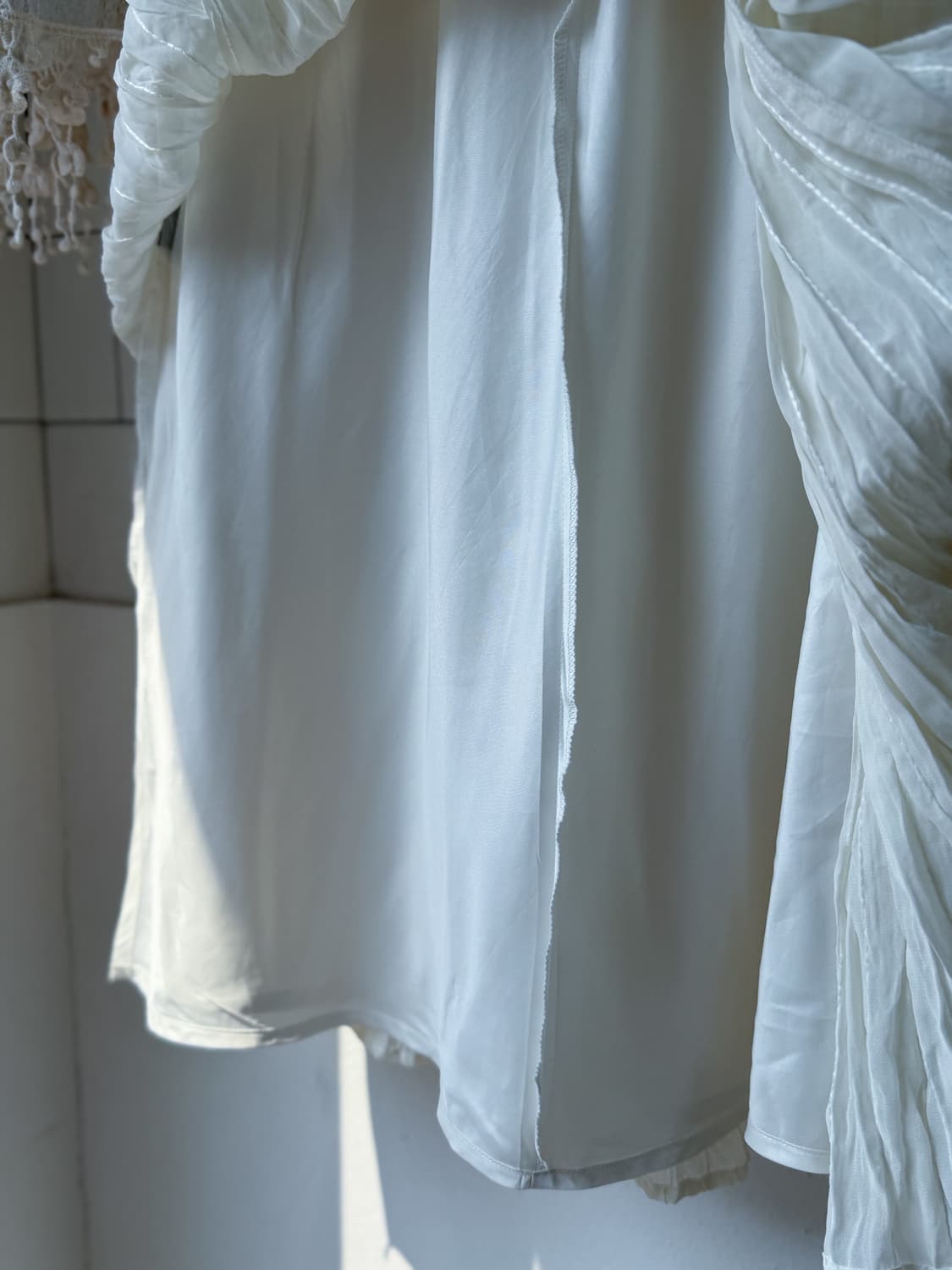 Beaded Wrinkle Shirred Skirt 0270 상품이미지5