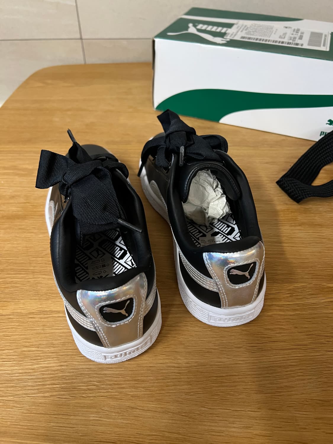 [260mm] [새제품] 푸마 바스켓 하트 (블랙) 상품이미지2