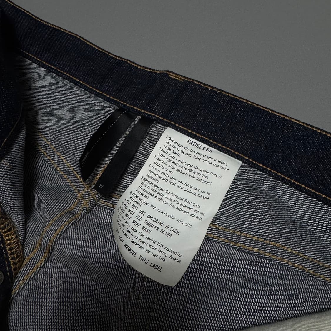 AMERICAN RAGCIE 인디고블루 페이드리스 루즈 스트레이트 데님 상품이미지4