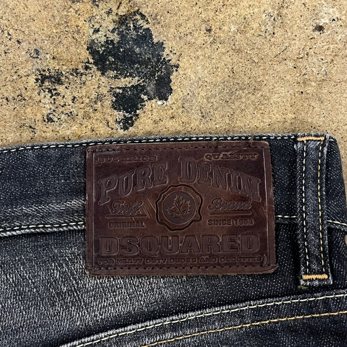 [정품/46] 디스퀘어드2 블랙 데미지 워싱 청바지 b19 상품이미지5