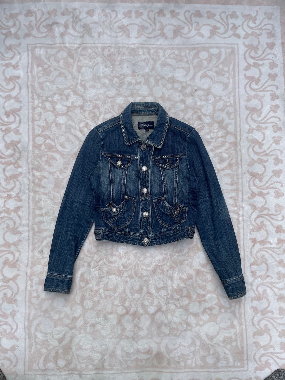 Vintage Cropped western Denim Jacket   상품이미지1