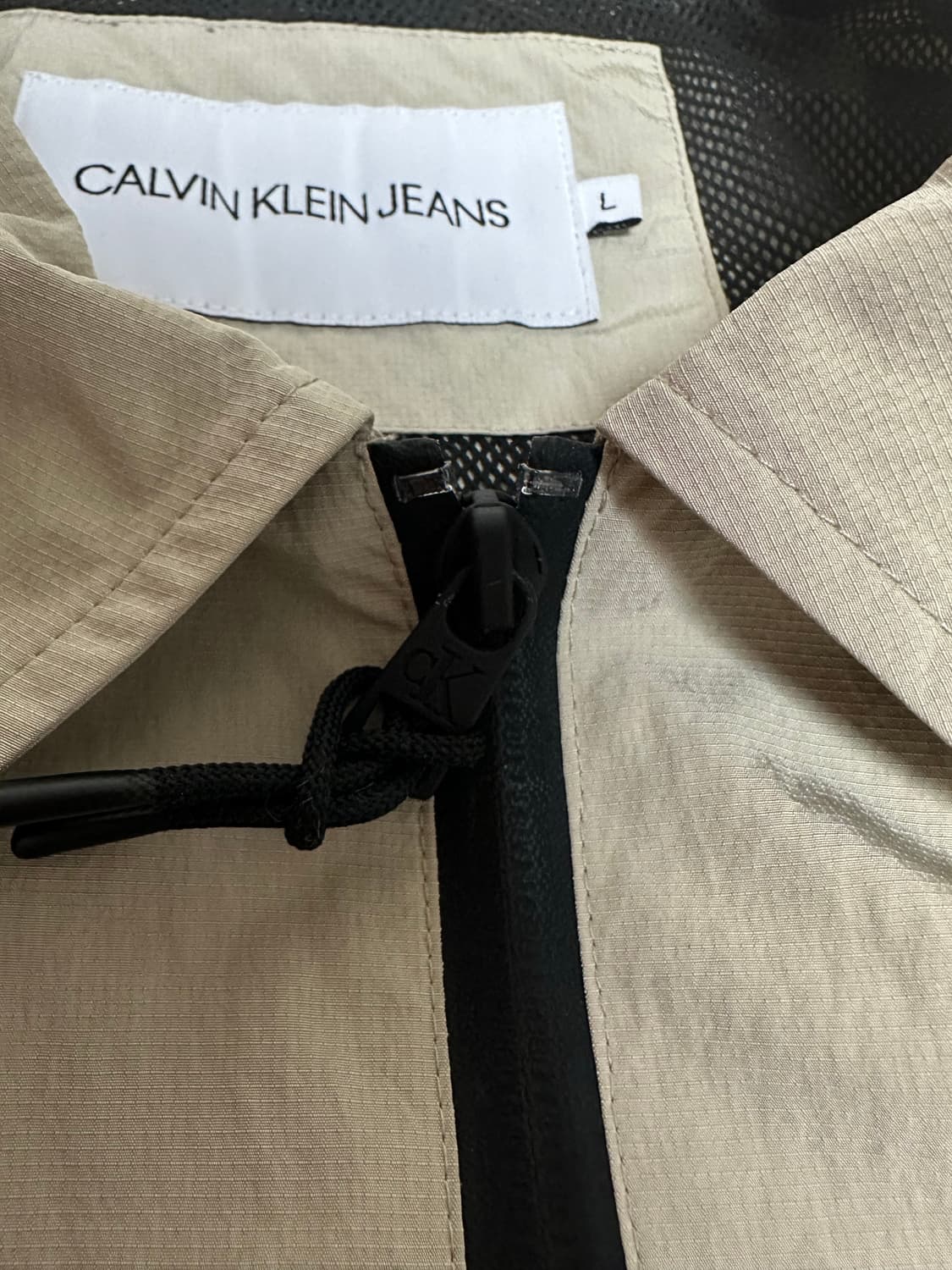 캘빈클라인 진스 오버셔츠 베이지 L 상품이미지4