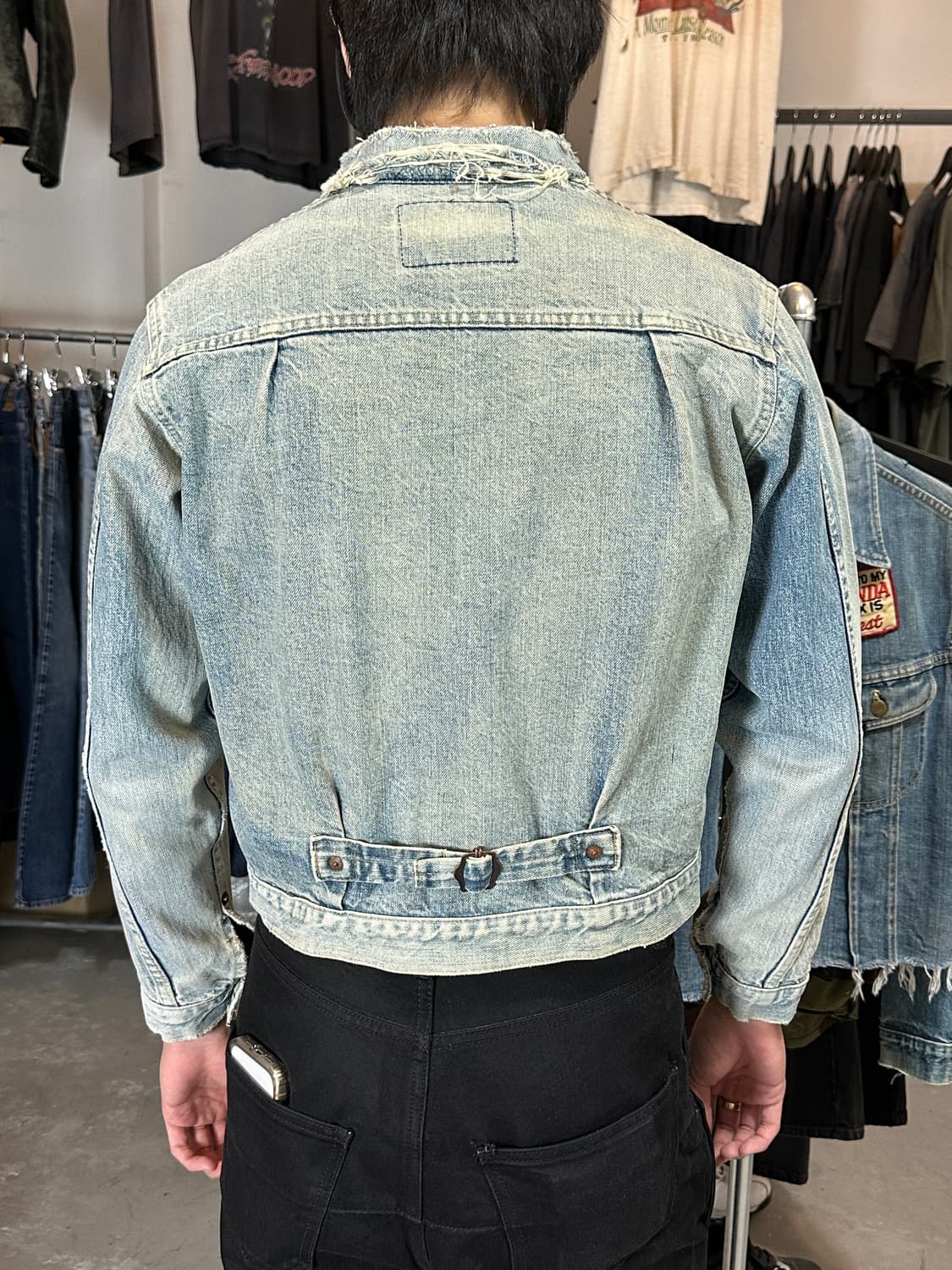 90's JAPAN Made 빈티지 리바이스 타입1 트러커 청자켓 LVC 상품이미지3