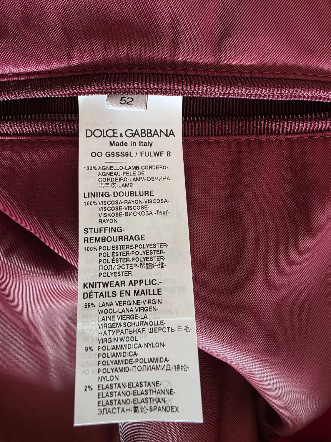 돌체앤가바나 스웨이드 봄버 자켓 상품이미지7