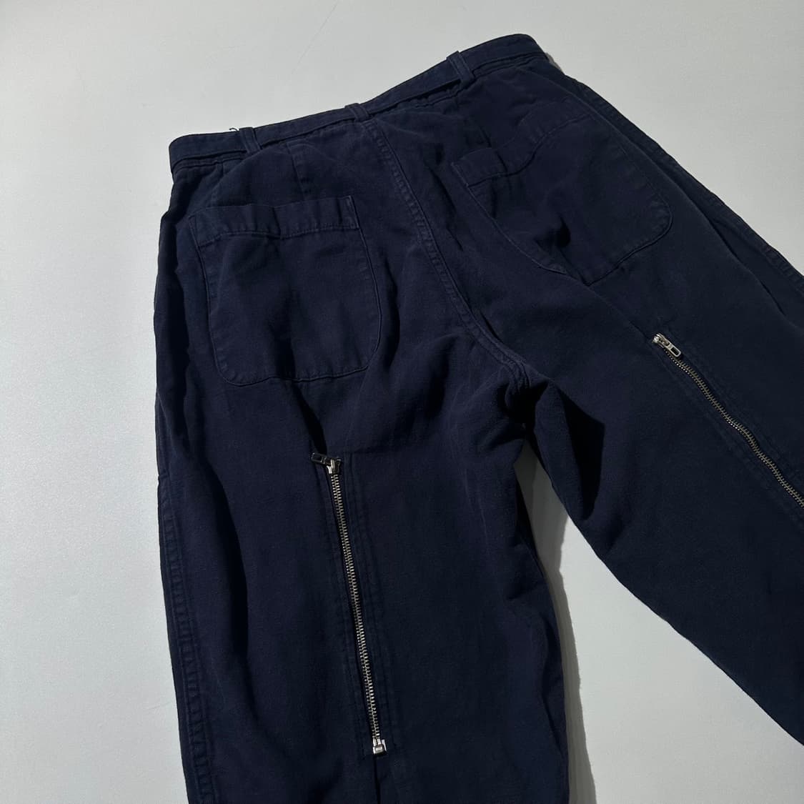 YMC 린넨 코튼 백지퍼 벨트 팬츠 상품이미지5