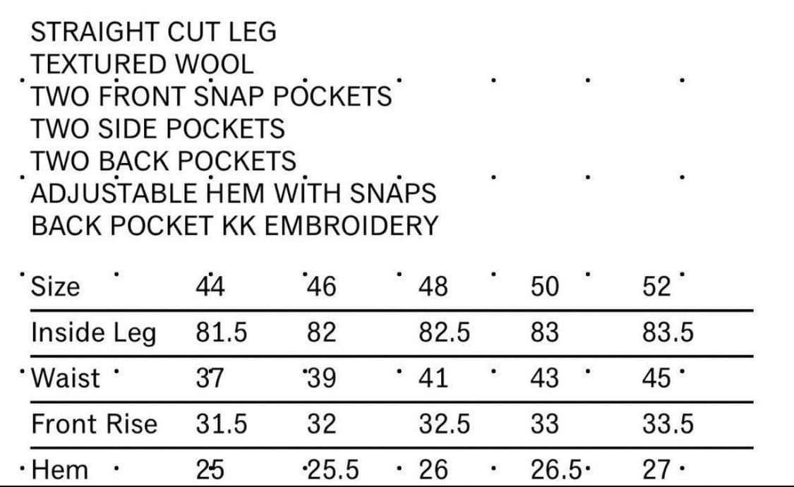 키코 코스타디노브 KK.07 Franz Key 트라우저 상품이미지7