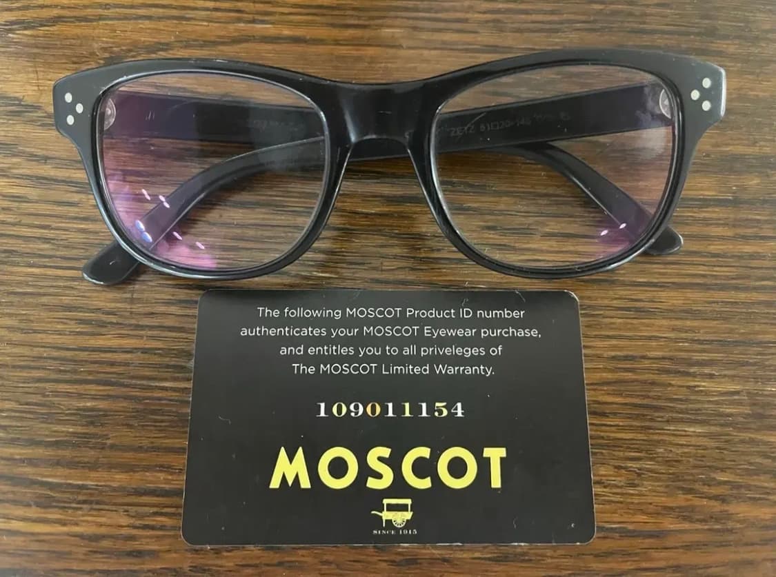 MOSCOT NYC ZETZ 49 BLACK 상품이미지1