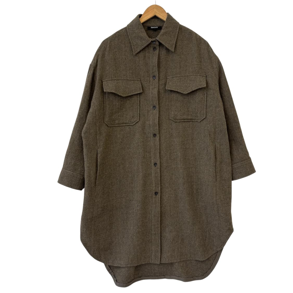 DKNY 오버사이즈 셔츠 자켓 브라운 상품이미지1