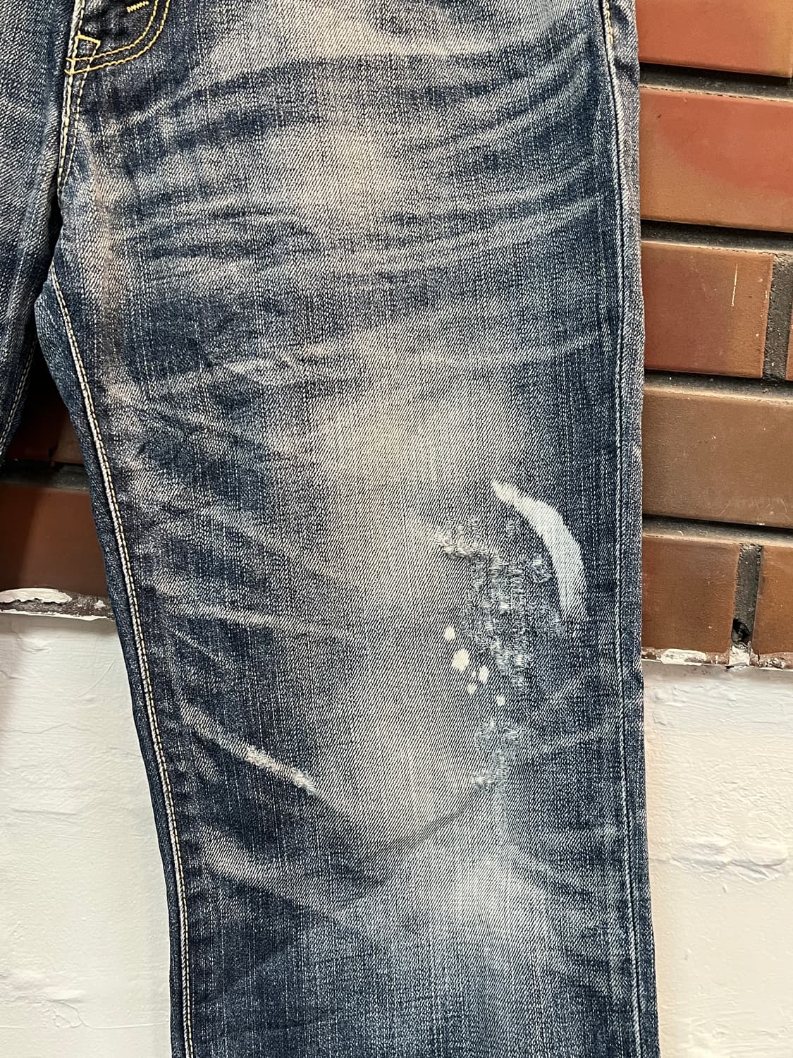 Levis lx502 럭셔리 클래식 워싱 데님 진 32x33 상품이미지4