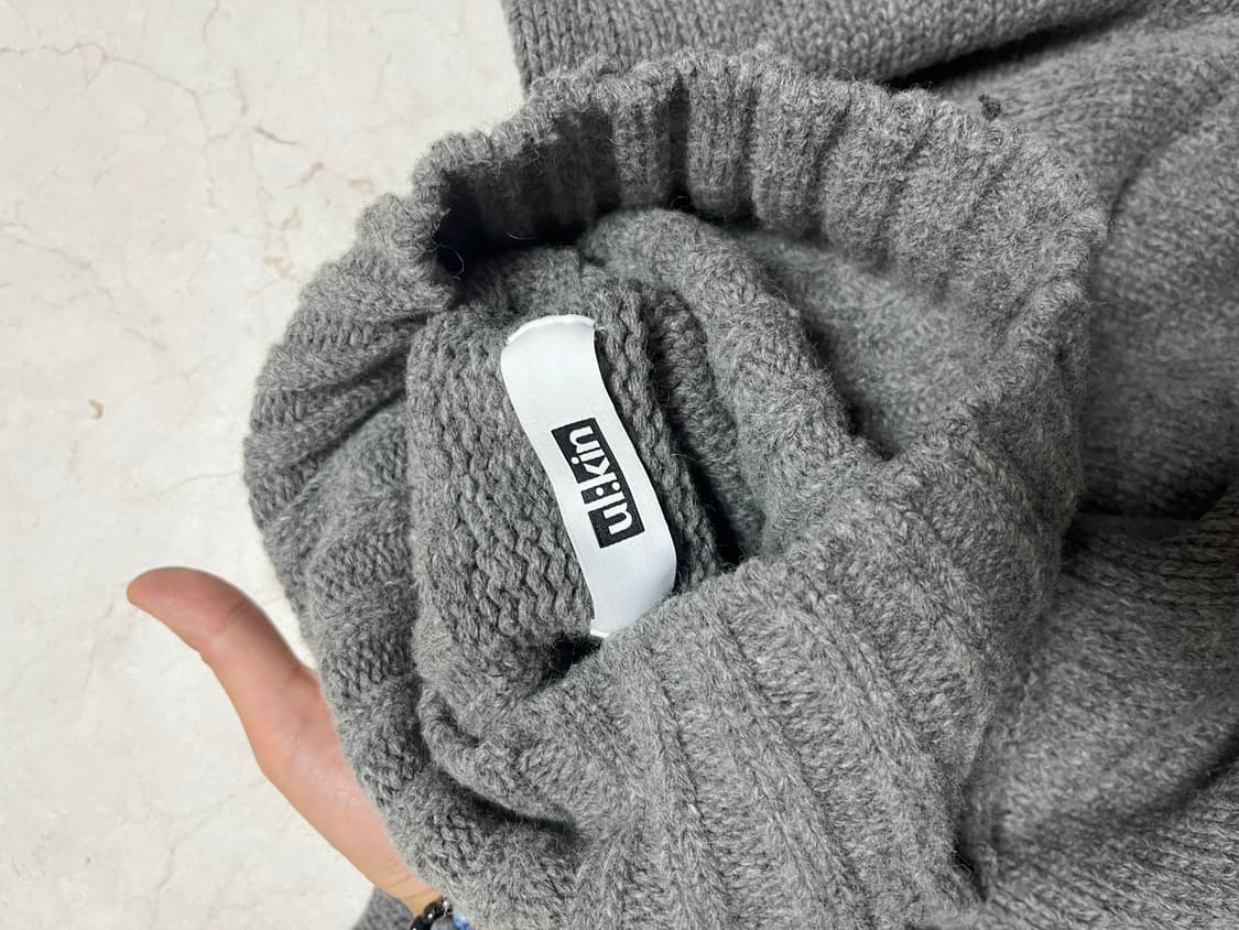 얼킨 Ulkin 오버핏 울 블렌디드 터틀넥 니트 상품이미지2