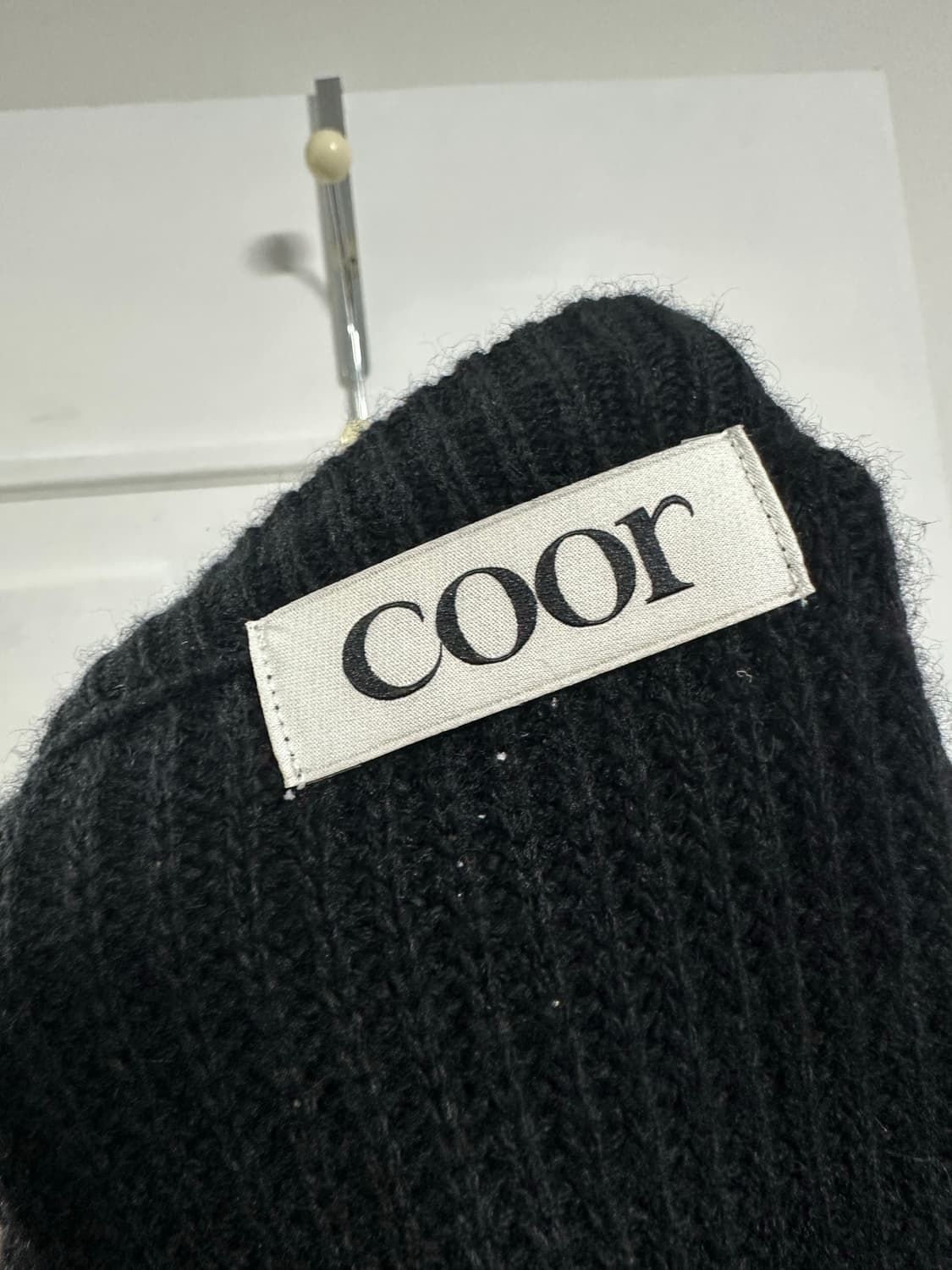 쿠어 캐시팝 트위드 크루넥 니트 상품이미지3