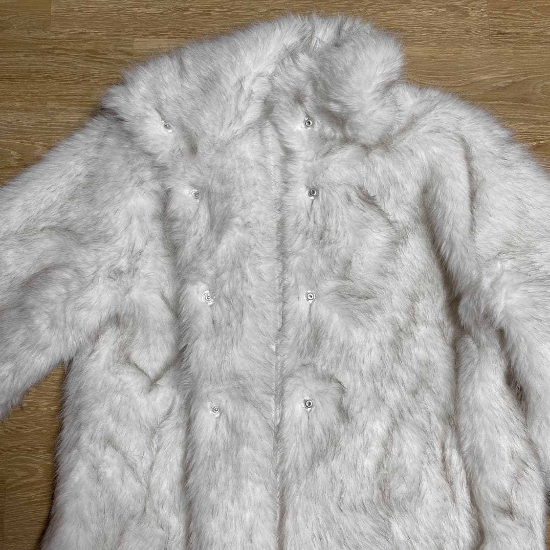 에이블리 626 앤유럽 퍼자켓 아이보리 화이트 상품이미지4