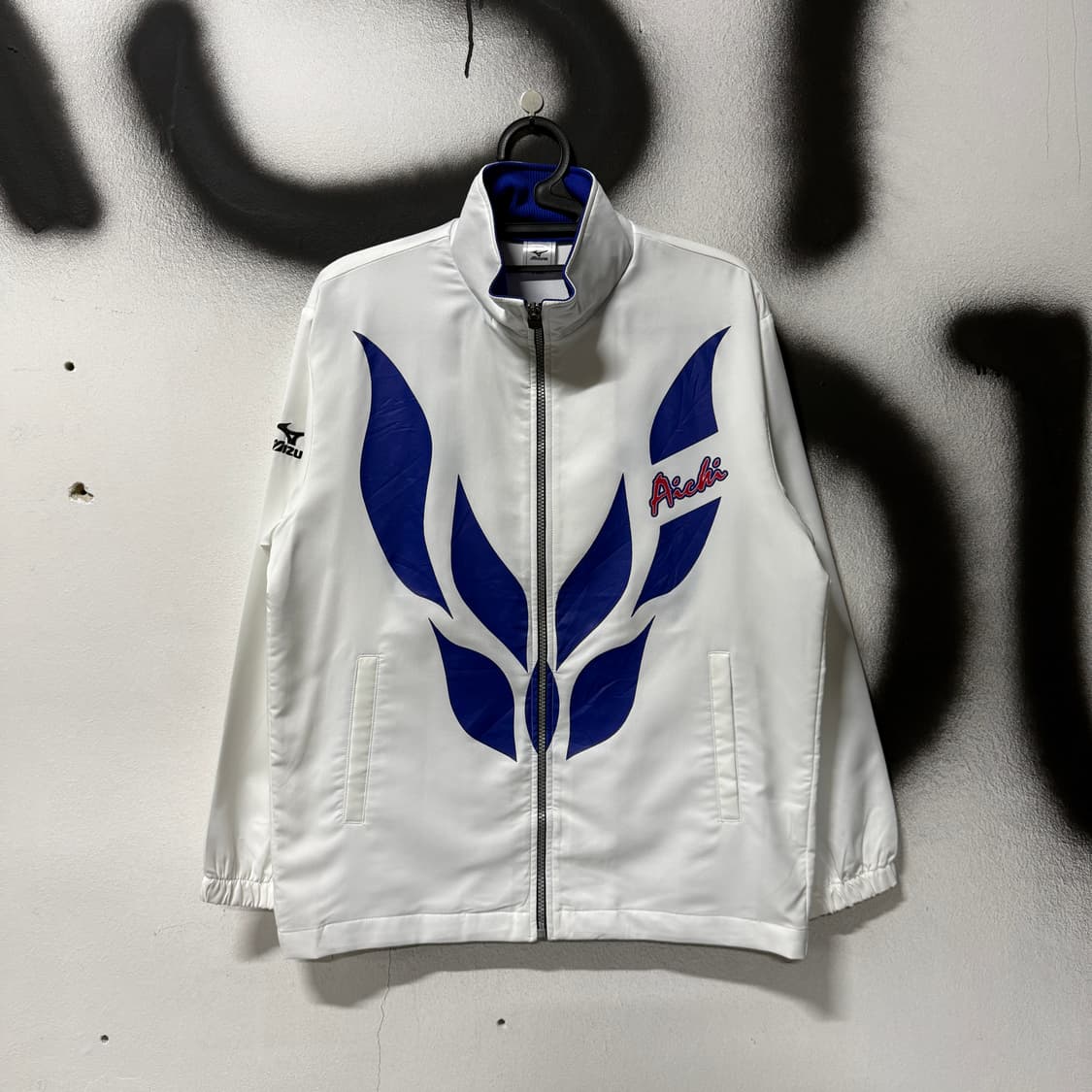 미즈노 재팬 00s 올드스쿨 빅 프린팅 집업 윈드브레이커 자켓 상품이미지1