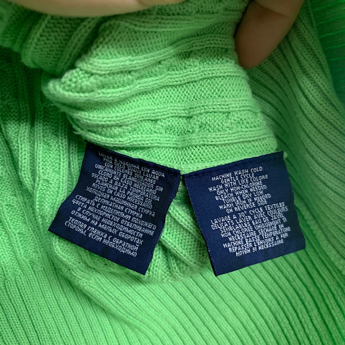 폴로 랄프로렌 그린 가디건 키즈 XL 상품이미지4