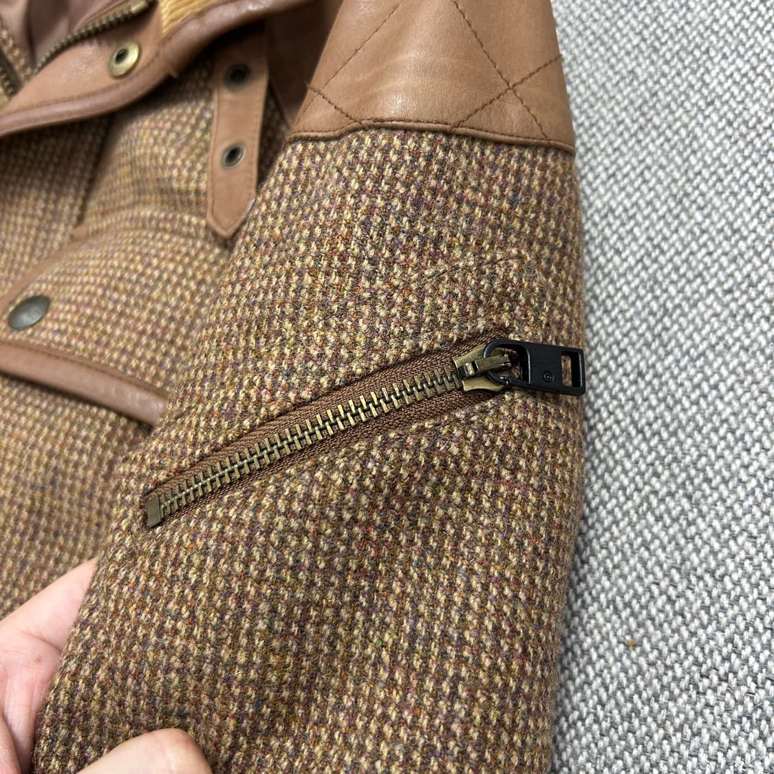 폴로 랄프로렌 우먼스 카프스킨 울 벨티드 자켓(2) 상품이미지8