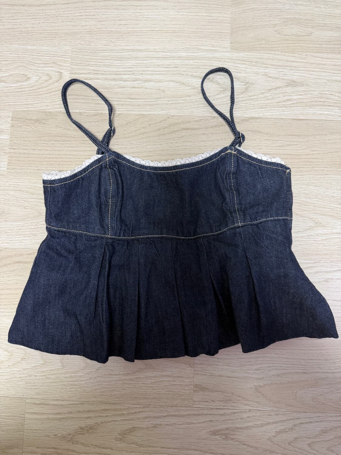 자라 뷔스티에 청 프릴 나시 상품이미지2