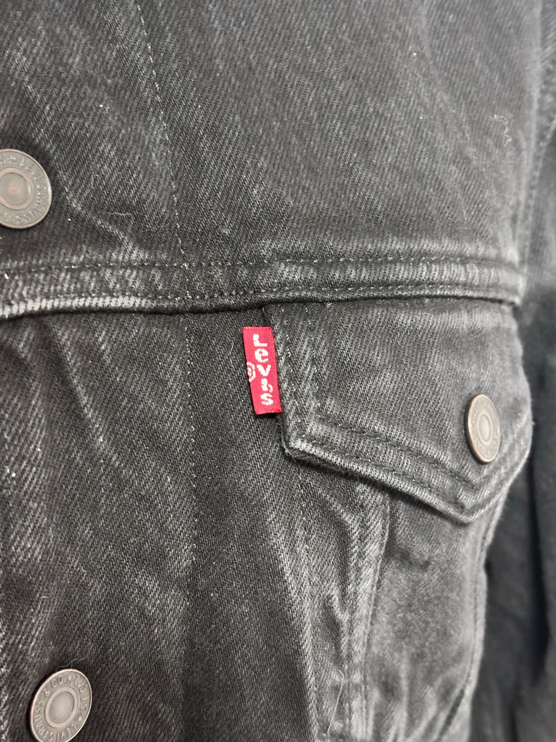 리바이스(Levi's) 쉐르파 흑청 양털 데님 청자켓 상품이미지2