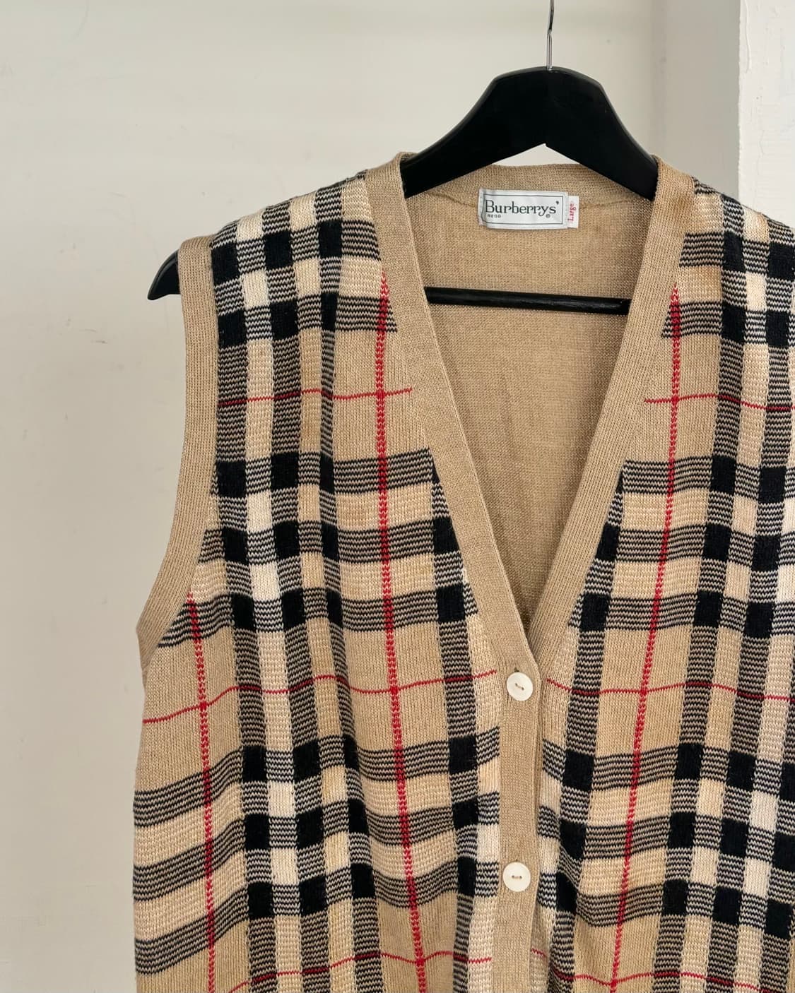 버버리 노바 체크 니트 베스트 상품이미지3