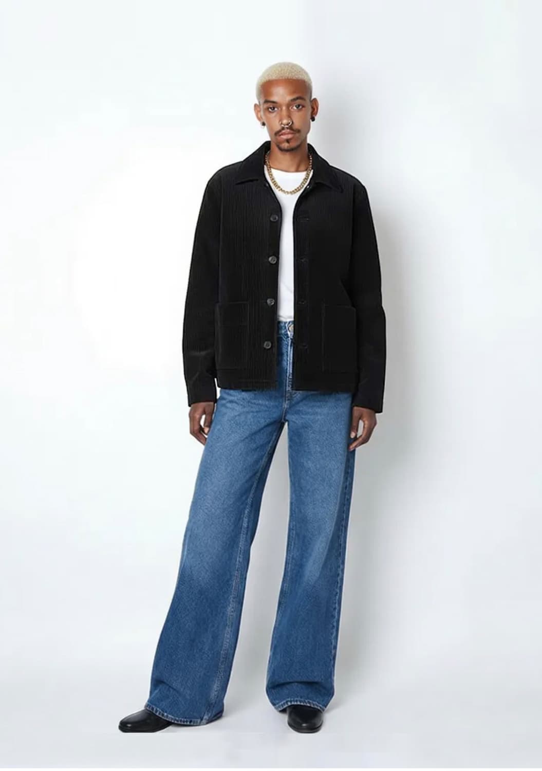 주카스페이스 골덴자켓 블랙 100~105 상품이미지1