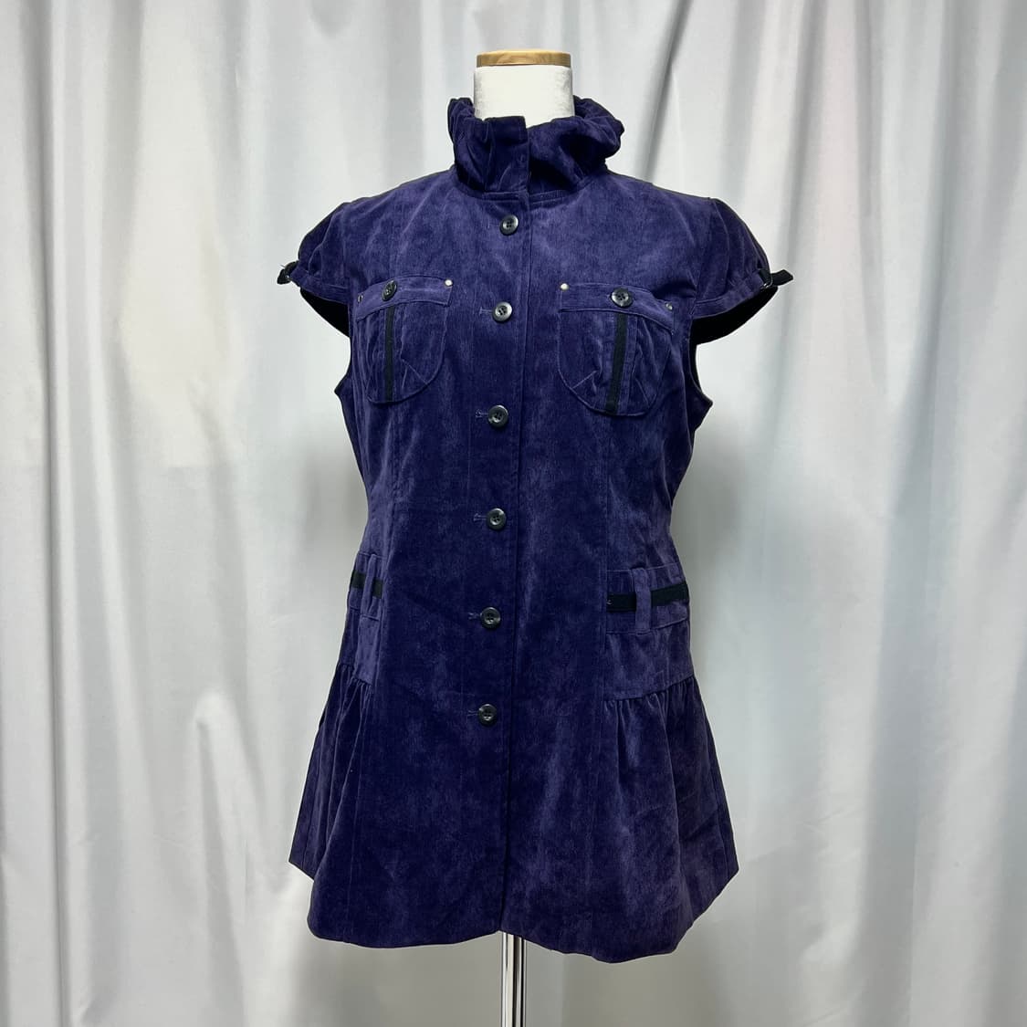 corduroy purple one-piece 상품이미지1