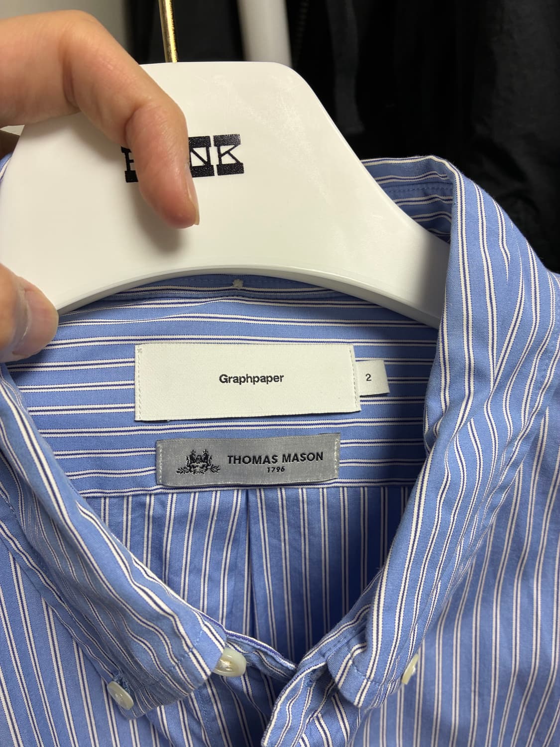 그라프페이퍼 토마스메이슨 셔츠 2사이즈 상품이미지3