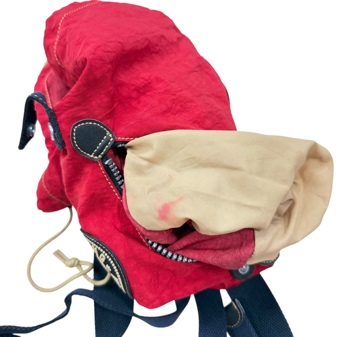 키플링 빈티지 Y2K 빅로고 복조리백팩 가방 레드 상품이미지6